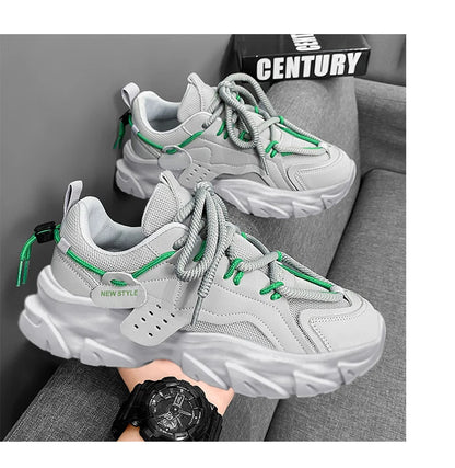 Men's Shoe Breathable Thick Soled Casual Sneakers Outdoor Running Four Seasons New Tennis Men Soft Soles Comfort Male Sneakers NovaCart