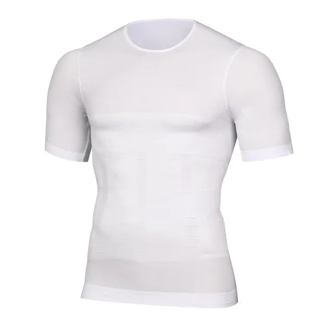 Mens Slimming Body Shaper Compression Shirt Tummy Control Slimmer Shapewear Gynecomastia Undershirt Posture Corrector Tops NovaCart