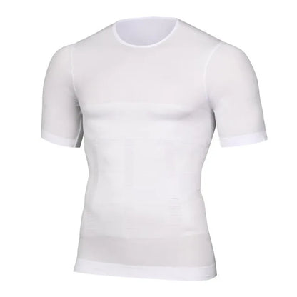 Mens Slimming Body Shaper Compression Shirt Tummy Control Slimmer Shapewear Gynecomastia Undershirt Posture Corrector Tops NovaCart