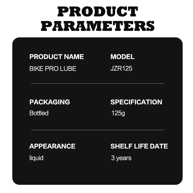 125ml Bicycle Special Lubricant MTB Road Bike Mountain Bike Lube Chain Oil for Fork Flywheel Chain Cycling Accessories Pi-Mart