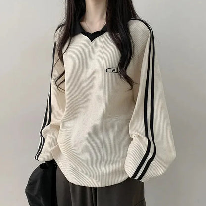 Women Sweatshirts Long Sleeve Polo Shirts