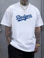 Mens Bold Dodgers Script Emblem In Deep Blue Celebrating Timeless Baseball Heritage And Team Pride  For Men  t shirt men NovaCart