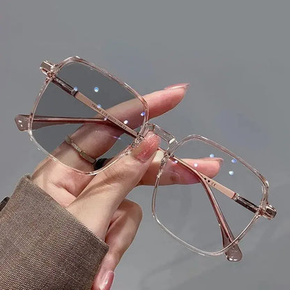 Photochromic Anti Radiation Glasses Metal Eyeglass For Woman Men NovaCart