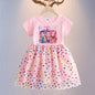 Kids Clothes Summer Short sleeves Kpop Demon Hunters Girls Dress Fashion Children Princess Dresses Baby Girl Cute Birthday Party NovaCart