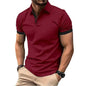 Men's Polo Shirt Short Sleeve Casual Slim Fit Color Blocking T-shirts England Style Streetwear Polos for Men's Fashion NovaCart