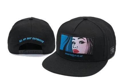 Skull Hand Snapback Hat – Flat Bill Adjustable Baseball Cap FitiqueFit