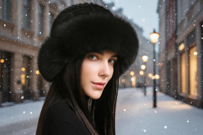Women’s Faux Fur Knit Beanie FitiqueFit