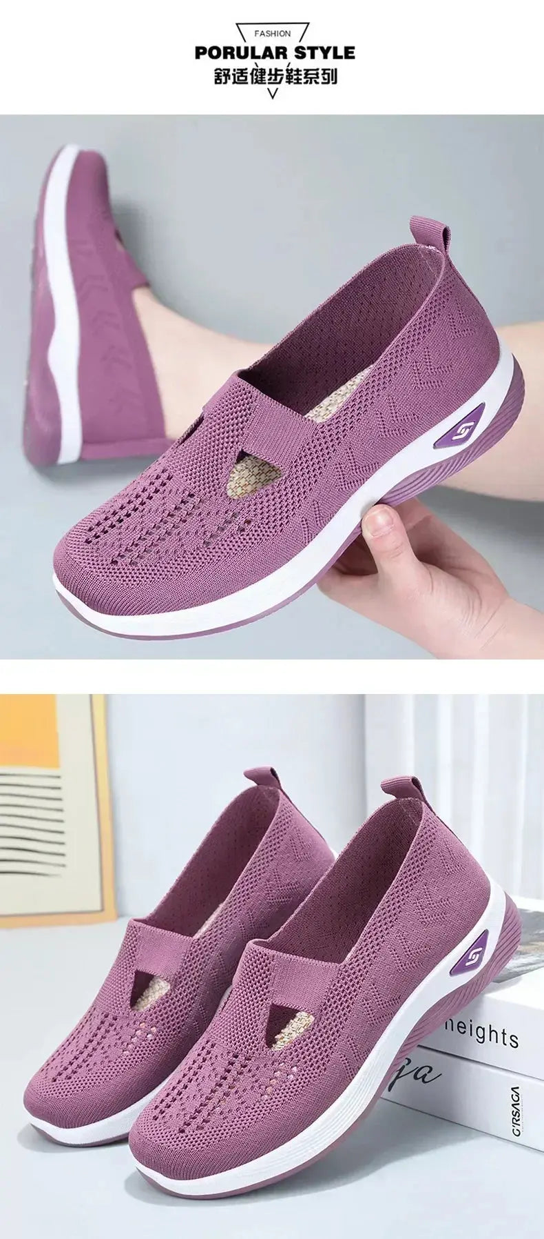 Women's Casual Shoes Breathable Comfortable Orthopedic Shoes Non Slip Sneakers For Spring And Summer New Arrival Women Mesh NovaCart