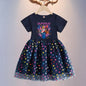 Kids Clothes Summer Short sleeves Kpop Demon Hunters Girls Dress Fashion Children Princess Dresses Baby Girl Cute Birthday Party NovaCart