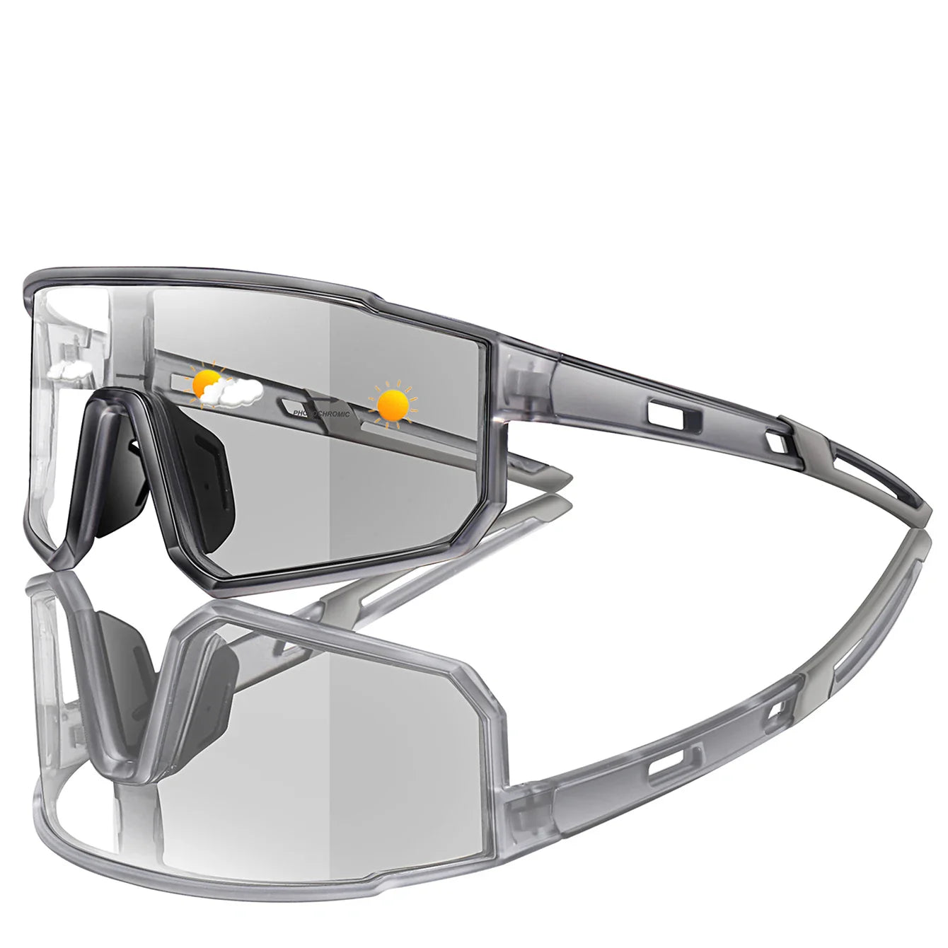 Fashion Brand Men Women Bicycle Photochromic Eyewear MTB Bike Fishing Running Cycling Sports Sunlasses Comfortable Goggles Pi-Mart