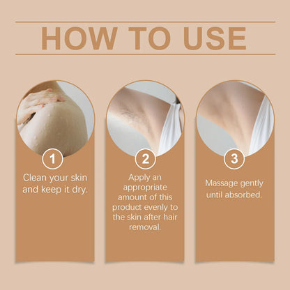 Hair Removal Care Essential Oil Moisturizes and Soothes Skin After Hair Removal, Silky Touch, Plant-Nourishing Care Oil