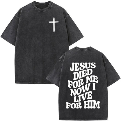 Christian Jesus Faith Over Fear Bible Verse Washed T-shirts Men Women Fashion Vintage Oversized T Shirts Harajuku Cotton T-shirt NovaCart