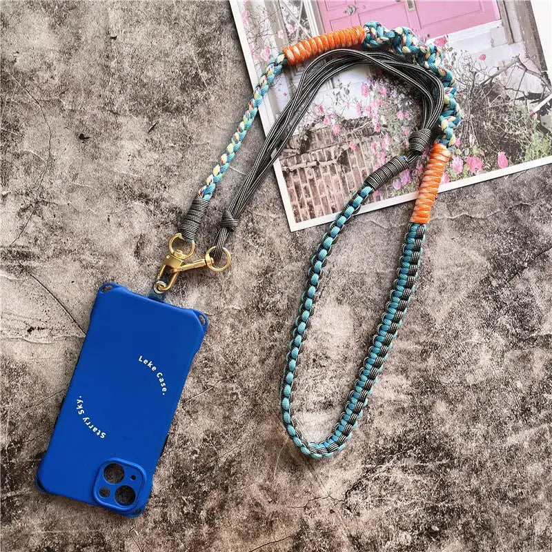Lanyard Strap for Phone Charm Handmade Bag Body Kit Contrasting Colors Rope Hang Mobile Phone Strap Crossbody Accessories Chain NovaCart