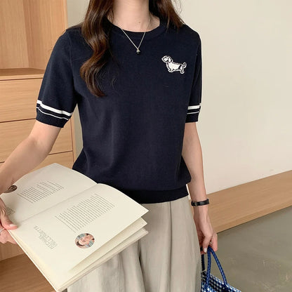 Summer Women's T-shirt 100% Cotton Short Half Sleeve O neck Clothes Solid Casual Pullover Basic Female Top NovaCart