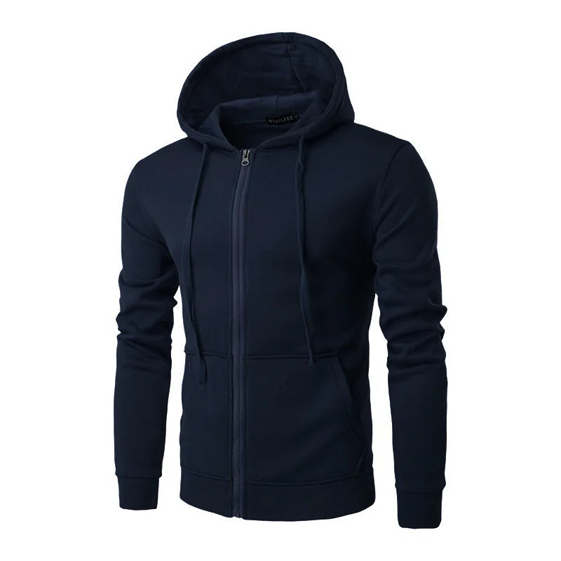 Autumn Men Sweatshirts Long Sleeve Jacket Hoodie Zipper Closure Jacket Male Hoodies Sweatshirt Slim Fit Male Clothing NovaCart