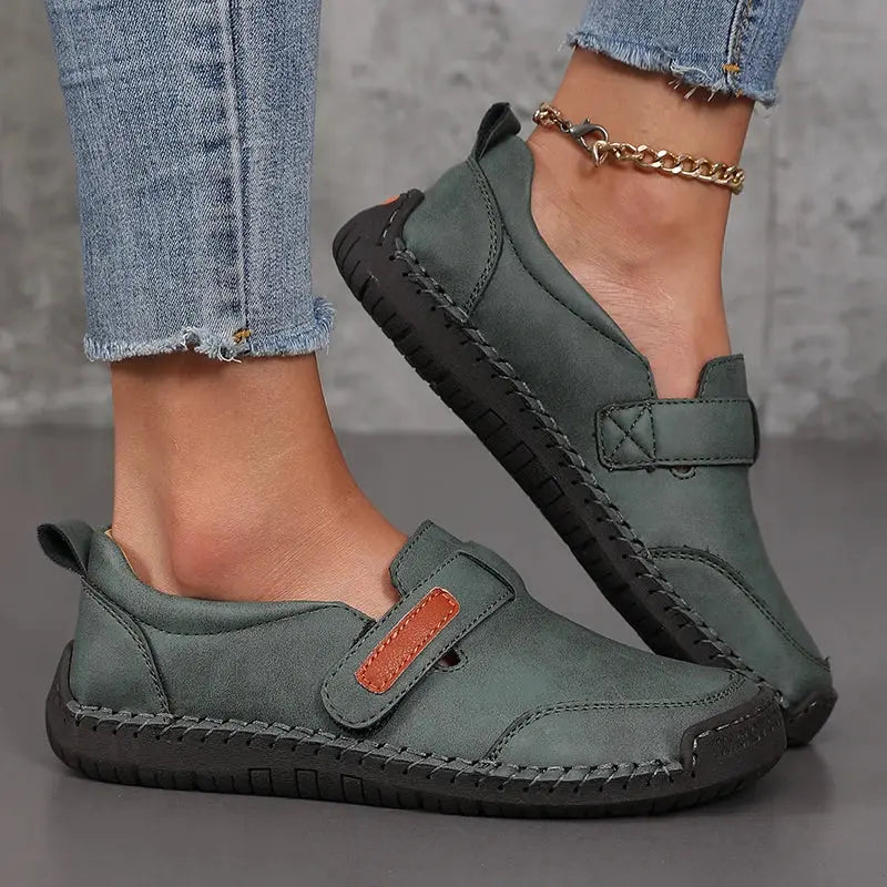 Handmade Leather Women Shoes Casual Comfortable Slip on Loafers Women Leather Shoes Moccasins Walking Shoes Summer Direct Sales NovaCart