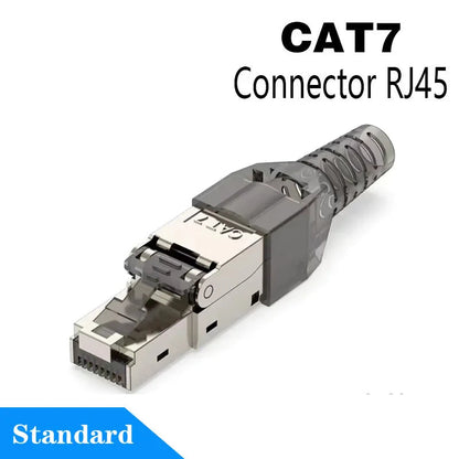 Clearance_RJ45 Cat8 Cat7 Cat6A Connectors Metal Tool Free Easy Termination Plug 2000MHz 40G LAN Cable 22AWG - 24AWG Reusable Eth Pi-Mart