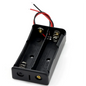 Black Plastic Battery Storage Case DIY Holder 1X 2X 3X 4X 18650 Battery Box with Wire Lead Pin for Electronics 18650 Battery Con Pi-Mart