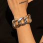 Hip Hop Thick Link Chain Bracelet Women's CCB Material