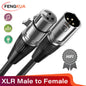 3Pin XLR Cable Male to Female Sound Cannon Microphone Cable for Mixer Amplifier Balanced Analog Audio Cord XLR Extension Cable Pi-Mart