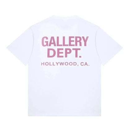 Vintage High Street T-shirt Gallery Printed Shirt Fashion Letter Printed T-shirt Casual O-neck T-shirt Summer Brand Top NovaCart