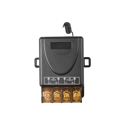 433Mhz Wireless Remote Control Switch AC 110V 220V 10A Relay 1CH Receiver Controller and 2botton RF 433 Mhz Transmitter Pi-Mart