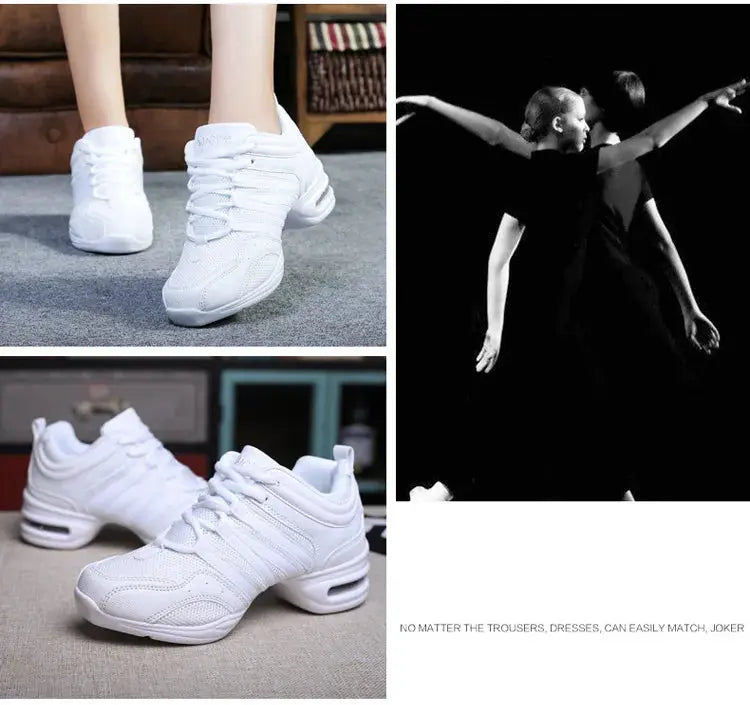 Women's Dance Shoes Soft Outsole Woman Breath Jazz Hip Hop Shoes Sports Sneakers Ladies Girl's Modern Jazz Dancing Shoes for Men NovaCart