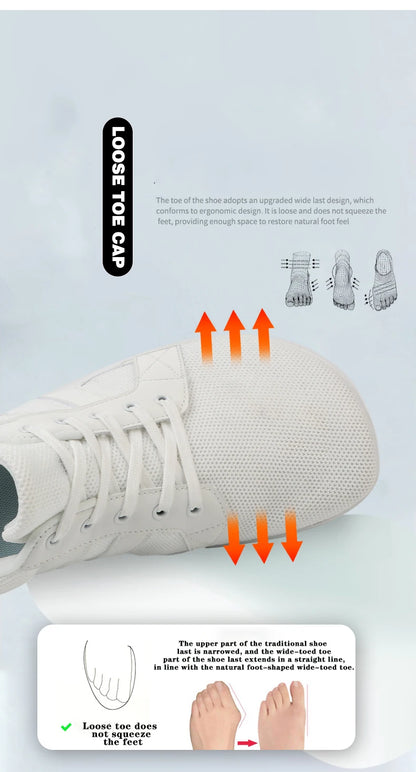 Wide-toed Shoes Men's Fashion Simple Casual Sports Shoes Barefoot Shoes Women's Jogging Shoes Walking Shoes NovaCart