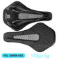 RYET 3D Printed Bike Saddle Ultralight Carbon Fiber Hollow Comfortable Breathable MTB Gravel Road Bicycle Cycling Seating Parts Pi-Mart