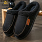 House Suede Slippers for Men TPR Sole Non Slip Durable Soft Warm Memory Foam Cushion Comfortable Living Room Shoes NovaCart