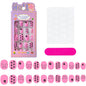 24Pcs/box Kids nails for Girl Cartoon Pattern False Nail Cute Child Fake Nails Tips Kawaii Acrylic Artificial Press on Nail+Tool NovaCart
