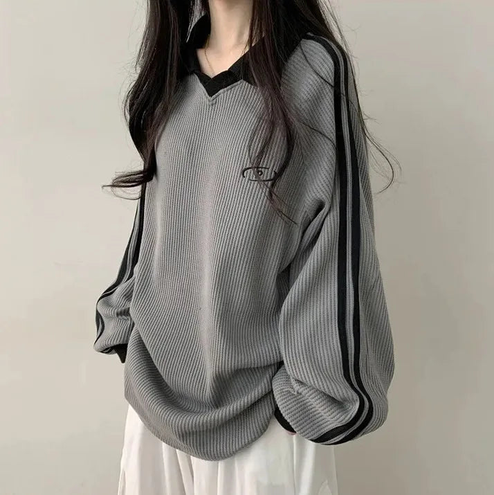 Women Sweatshirts Long Sleeve Polo Shirts