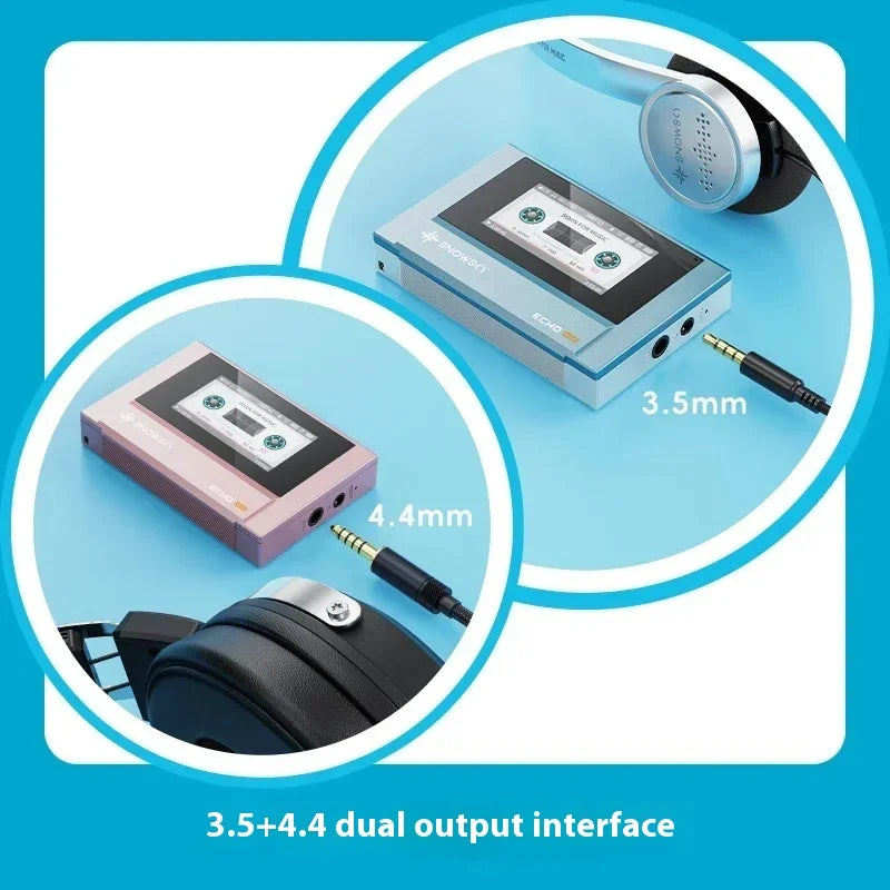 Fiio Snowsky Echo Mini Wireless Bluetooth MP3 Player 8GB Retro Portable Walkman Custom Support DSD Music Gift Pi-Mart