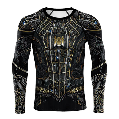 Fashion Comics Spider Cosplay 3D Printed Men's Long Sleeve T-shirt Superhero Tee Casual Loose Fitness Sports Tops Street Clothes NovaCart