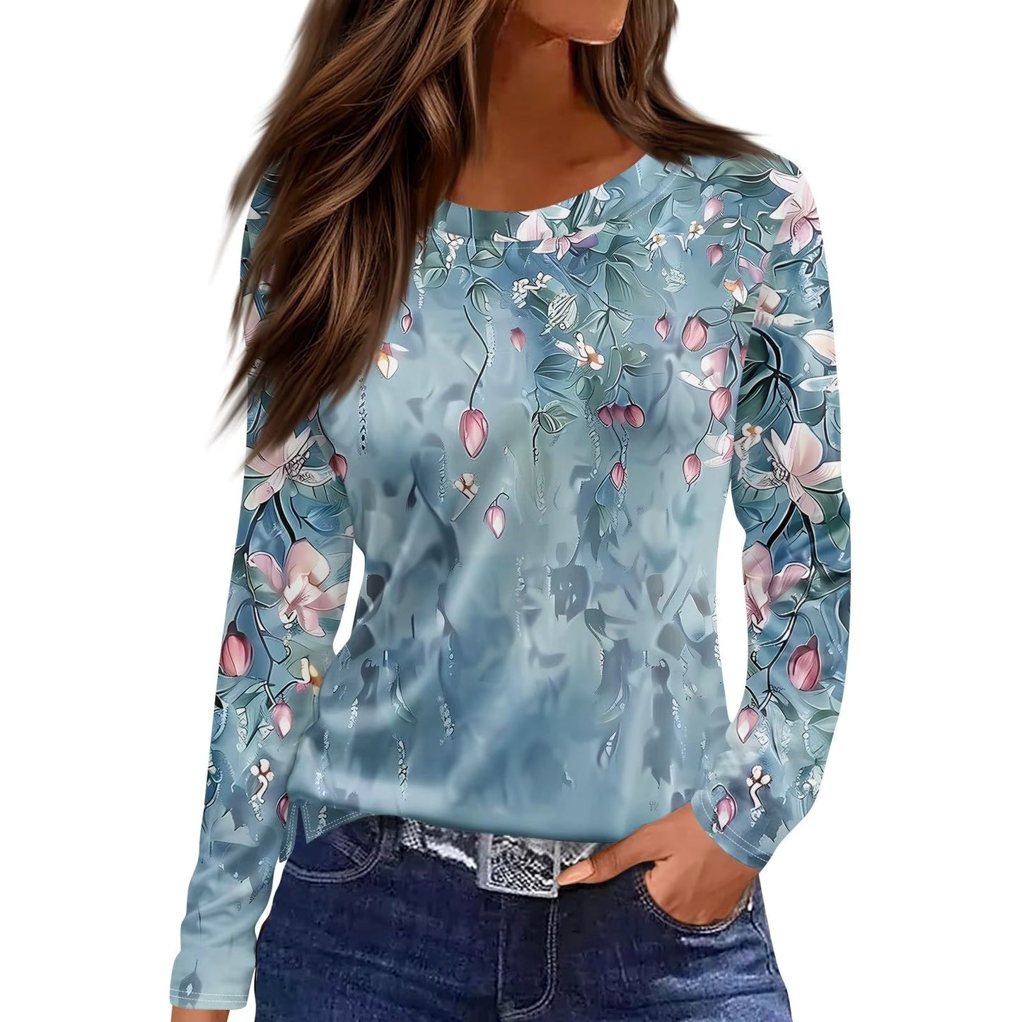 Vintage Floral Mesh Blouse – 9 Styles, S–XXXL FitiqueFit