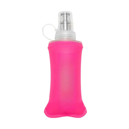 150ml/250ml/500ml Collapsible Silicone Water Bottle with Bite Valve, Outdoor Portable for Running Camping Hiking Travel Pi-Mart