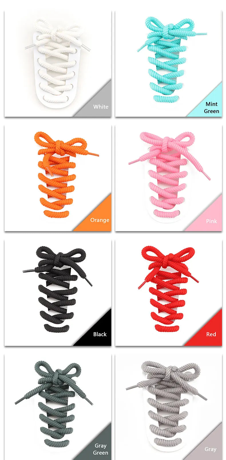 Round Shoelaces Quality 8mm Thicker Shoelace Running Sneakers Laces 1Pair 100/120/140/160CM Boots Shoe Laces Shoes Accessories NovaCart
