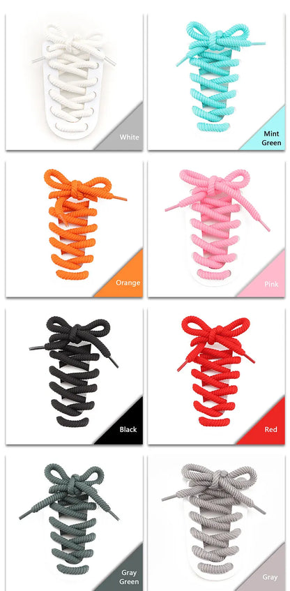 Round Shoelaces Quality 8mm Thicker Shoelace Running Sneakers Laces 1Pair 100/120/140/160CM Boots Shoe Laces Shoes Accessories NovaCart