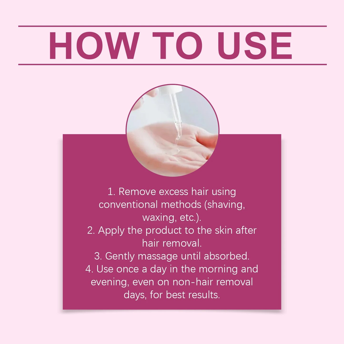 Hair Removal Care Oil Gently Nurtures Skin with Cleansing and Soothing Properties Moisturizing Daily Body Care Oil Hair Removal