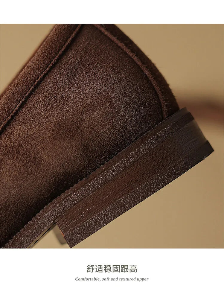 Shoes for Women 2024 Summer Brown Casual Flats Ladies Shoe Fashion Suede Loafers Soft Sole Non-Slip Feminino Zapatos Mujer NovaCart