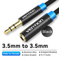 Vention Jack 3.5 Aux Extension Cable for Car Laptop Mini PC TV Xiaomi Huawei Stereo 3.5 mm Jack Headphone Speaker Cable Auxiliar Pi-Mart