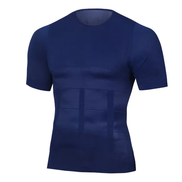 Mens Slimming Body Shaper Compression Shirt Tummy Control Slimmer Shapewear Gynecomastia Undershirt Posture Corrector Tops NovaCart