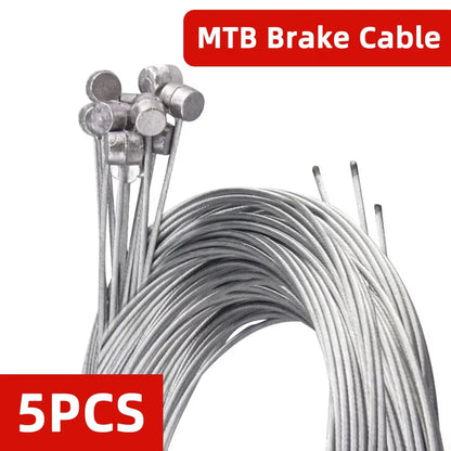 1/5/10PCS 2M MTB Bicycle Brake Line Bicycle Speed Line Fixed Gear Shifter Gear Brake Cable Set Core Inner Wire for MTB Road Bike Pi-Mart