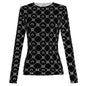 Woman Clothes Korean Moon Print Long Sleeve T-Shirt Fashion Casual Layered Sun Protection Top Ice Silk Basic Tee Spring Autumn NovaCart