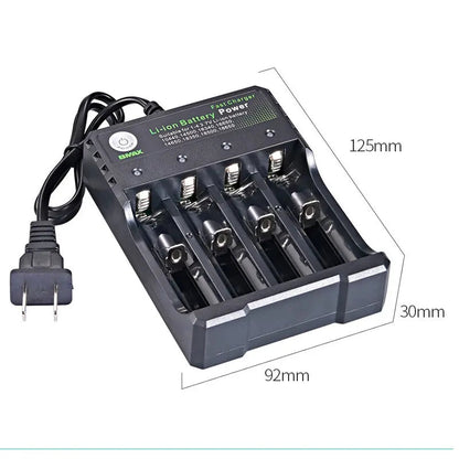 18650 Li-ion Battery Charger 4 Slots AC 110V 220V EU/US Dual For 18650 Charging 3.7V 4.2V Rechargeable Charge for 18500 Pi-Mart