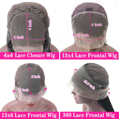 HD 13x4 Chocolate Brown Lace Front Human Hair Wigs For Women Body Wave Transparent 360 Full Lace Frontal Wigs On Clearance Sale HOL stores