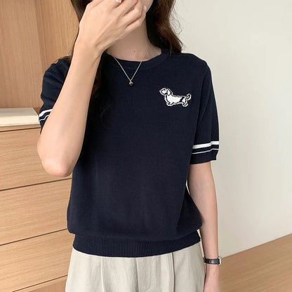 Summer Women's T-shirt 100% Cotton Short Half Sleeve O neck Clothes Solid Casual Pullover Basic Female Top NovaCart