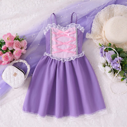 2025 Summer Children's Casual Skirt Princess Costume Moana Girls Dress Princess Cosplay Clothing Girls Carnival Costume Outdoor NovaCart