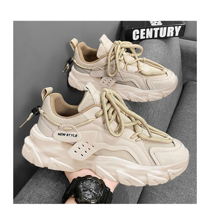 Men's Shoe Breathable Thick Soled Casual Sneakers Outdoor Running Four Seasons New Tennis Men Soft Soles Comfort Male Sneakers NovaCart