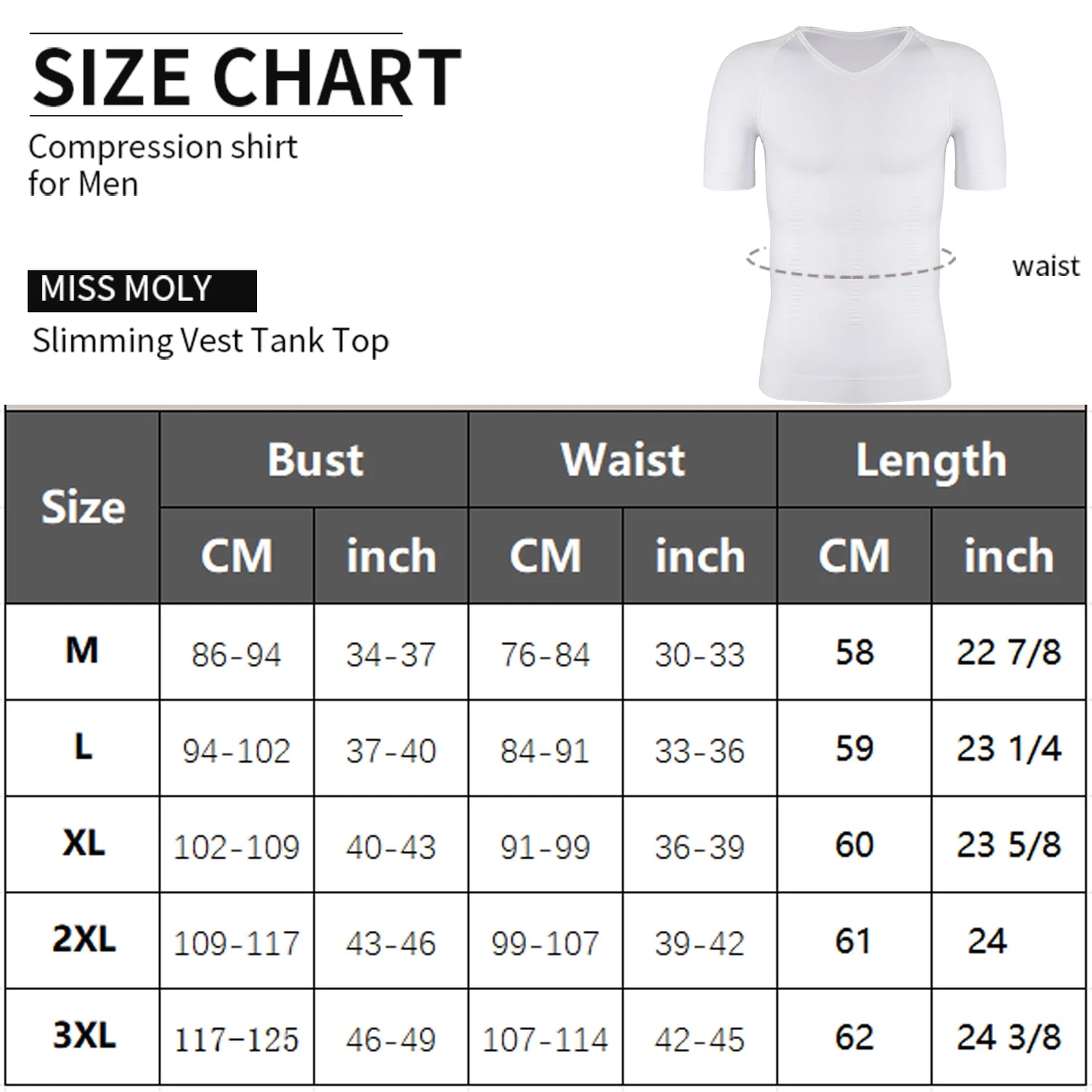 Men's Short Sleeve Compression T-Shirt V-neck Shapewear Tummy Control Flat Belly Tank Top Fitness Workout Slimming Body Shaper NovaCart